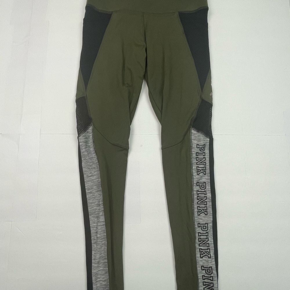 Pink Victoria Secret ultimate green grey leggings athletic pants - Picture 10 of 11